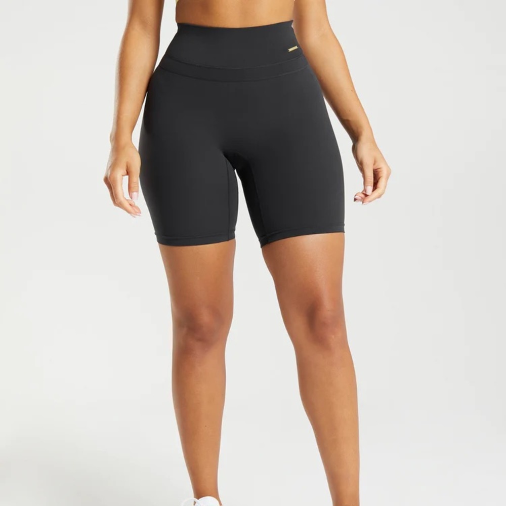 Whitney Simmons Black Biker Shorte- Gym Shark
